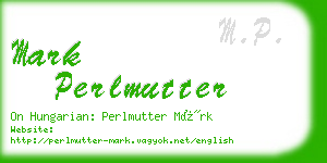 mark perlmutter business card